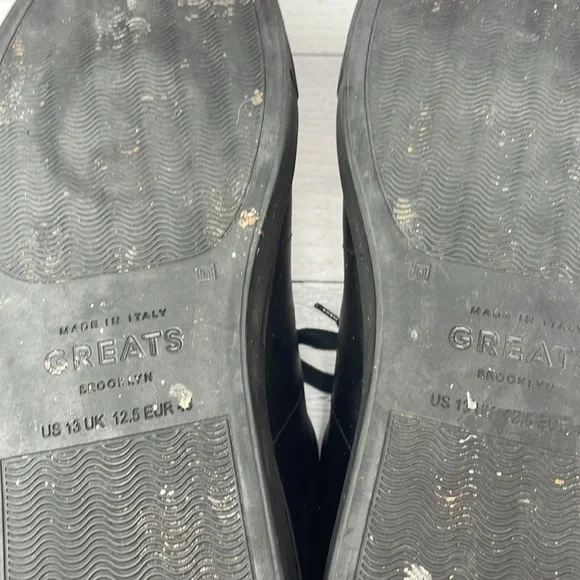 GREATS Leather Sneakers in Black 13 BS3 - Picture 8 of 8